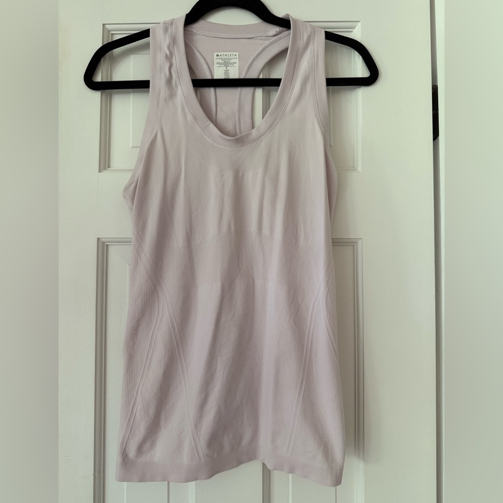 Athleta Light Pink Seamless Racerback Tank Top Women’s Small